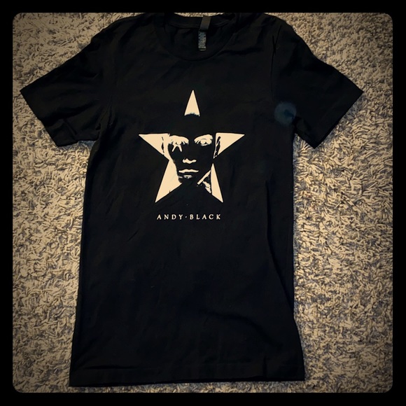 Andy Black Rock n roll shirt Sz small - Picture 2 of 6